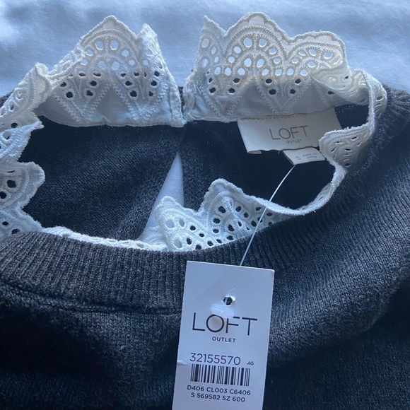 LOFT Charcoal Gray Sweater - Picture 6 of 7